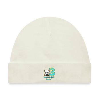 Geburtstag 3 - Baby Premium Organic Mütze - Naturweiß - Vorne