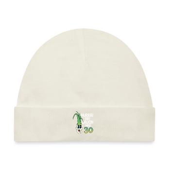 Hurra der Lauch wird 30 - Baby Premium Organic Mütze - Naturweiß - Vorne