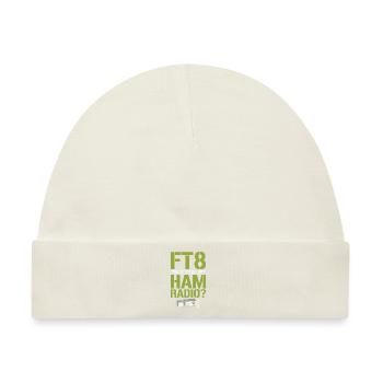 Funk Amateur Funker Funken Radio Hobby Geschenk - Baby Premium Organic Mütze - Naturweiß - Vorne