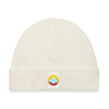 Eisbader Eisbaden Kaltduscher - Baby Premium Organic Mütze - Naturweiß - Vorne