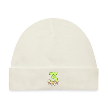 3. Geburtstag - Baby Premium Organic Mütze - Naturweiß - Vorne
