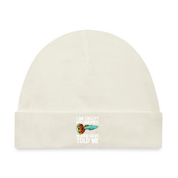 Guppy Fische Aquarium Aquarianer - Baby Premium Organic Mütze - Naturweiß - Vorne
