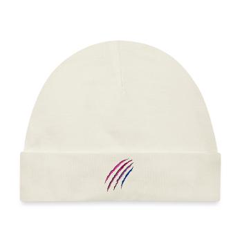 Bisexual Bi Pride Flag Scratch - Baby Premium Organic Mütze - Naturweiß - Vorne