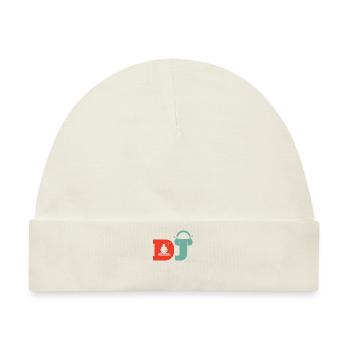 DJ Discjockey - Baby Premium Organic Mütze - Naturweiß - Vorne