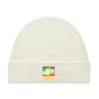 Lemonade Squad – Retro Krug Design - Baby Premium Organic Mütze - Naturweiß - Vorne