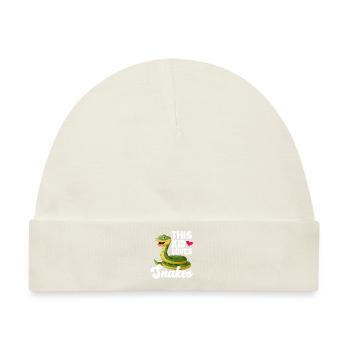 Schlange Schlange Schlange - Baby Premium Organic Mütze - Naturweiß - Vorne