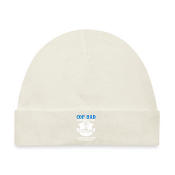 Cop Dad Son Cop Dad Family Geschenk - Baby Premium Organic Mütze - Naturweiß - Vorne