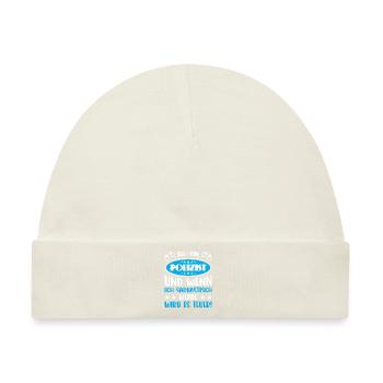 Polizei Polizist Polizisten Polizeibeamter - Baby Premium Organic Mütze - Naturweiß - Vorne