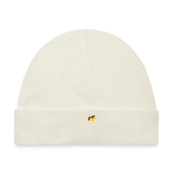 Squirrel Logo Emblem Grauhörnchen Squirrel - Baby Premium Organic Mütze - Naturweiß - Vorne