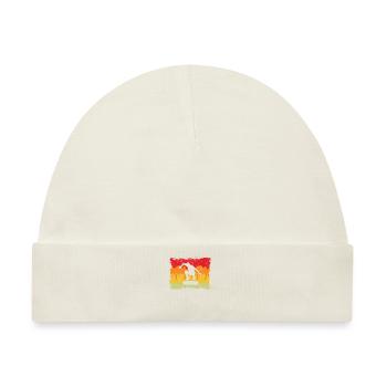 Skateboarding Retro - Baby Premium Organic Mütze - Naturweiß - Vorne