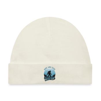 Bigfoot Hide And Seek Naturliebhaber Camper - Baby Premium Organic Mütze - Naturweiß - Vorne