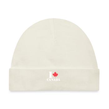 Heart Canada Canada Flag Proud Canadian Canada Day - Baby Premium Organic Mütze - Naturweiß - Vorne