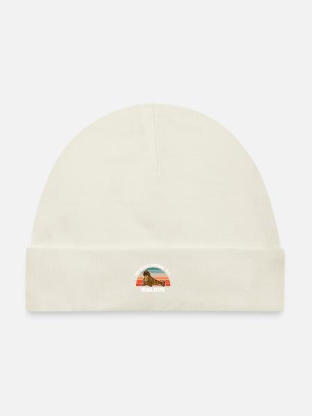 Walross Seekuh Robbe My Spirit Animal Is A Walrus - Baby Premium Organic Mütze - Naturweiß