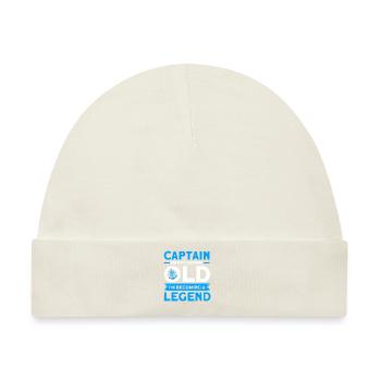 Alter Kapitän Boot Kapitän Kapitäne - Baby Premium Organic Mütze - Naturweiß - Vorne