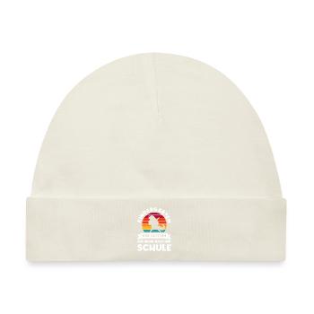 Schulkind Einhorn Schulbeginn Geschenk - Baby Premium Organic Mütze - Naturweiß - Vorne