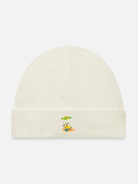 Sie ist hier die Top-Banane - Baby Premium Organic Mütze - Naturweiß