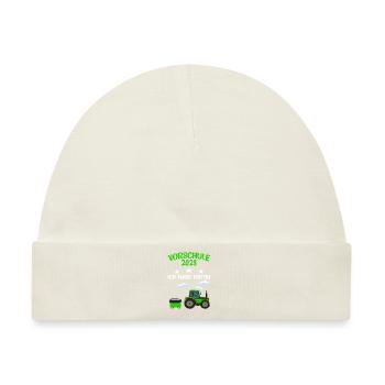 Vorschule 2023 Traktor Vorschüler Geschenk - Baby Premium Organic Mütze - Naturweiß - Vorne