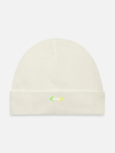 Techno - Baby Premium Organic Mütze - Naturweiß