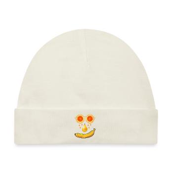 Sommer Früchte - Baby Premium Organic Mütze - Naturweiß - Vorne
