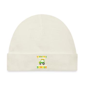 Vorschule War Gestern Schulbeginn - Baby Premium Organic Mütze - Naturweiß - Vorne