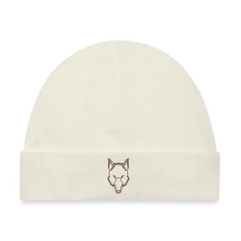 Wilder Eber Tier Motiv Aufdruck mit Wildschwein - Baby Premium Organic Mütze - Naturweiß - Vorne