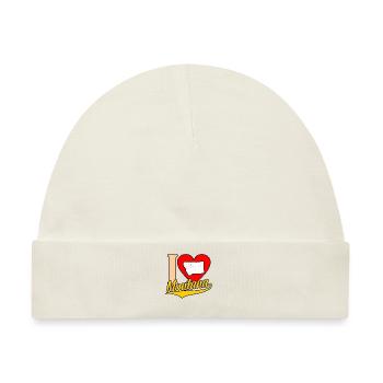 Herz montana geschenk - Baby Premium Organic Mütze - Naturweiß - Vorne