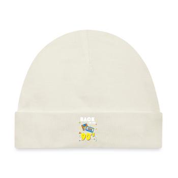 Cooles Back To The 90s Party Nostalgie Geschenk - Baby Premium Organic Mütze - Naturweiß - Vorne