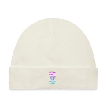 Motivation Motivieren Karriere Spruch Geschenk - Baby Premium Organic Mütze - Naturweiß - Vorne