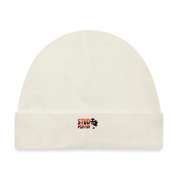 Stud Puffin Papageientaucher Papagei Geschenk - Baby Premium Organic Mütze - Naturweiß - Vorne