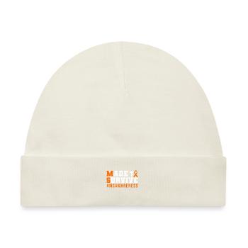 Made to Survive - Orange Ribbon MS Awareness - Baby Premium Organic Mütze - Naturweiß - Vorne