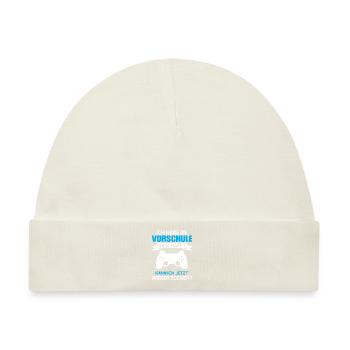 Vorschule Gaming Vorschüler Geschenk - Baby Premium Organic Mütze - Naturweiß - Vorne