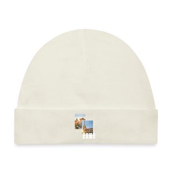 Rom Rome Italien Stadt Skyline Heimat Liebe - Baby Premium Organic Mütze - Naturweiß - Vorne