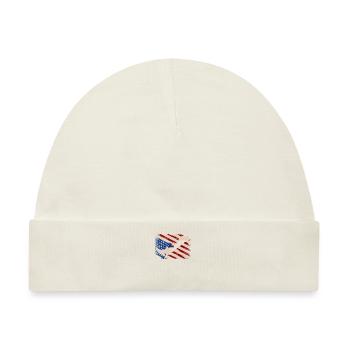 USA Flagge Kitesurfen Kiteboarding Kitesurf - Baby Premium Organic Mütze - Naturweiß - Vorne