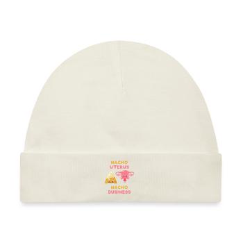 Nacho Uterus Nacho Business - Baby Premium Organic Mütze - Naturweiß - Vorne