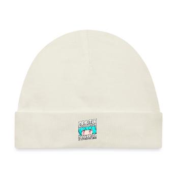 Anime Spruch Weeb Otaku - Baby Premium Organic Mütze - Naturweiß - Vorne