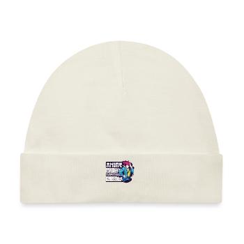 Anime Spruch Weeb Otaku - Baby Premium Organic Mütze - Naturweiß - Vorne
