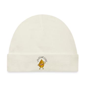 LaughingLemon - Baby Premium Organic Mütze - Naturweiß - Vorne