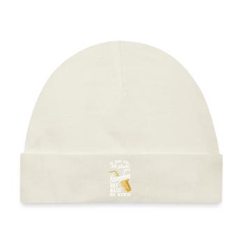 Mein Saxophon Hat Nach Mir Gerufen Saxophon - Baby Premium Organic Mütze - Naturweiß - Vorne