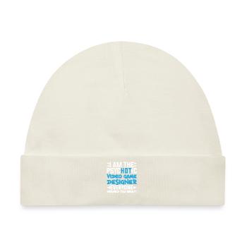 Video Game Designer - Baby Premium Organic Mütze - Naturweiß - Vorne