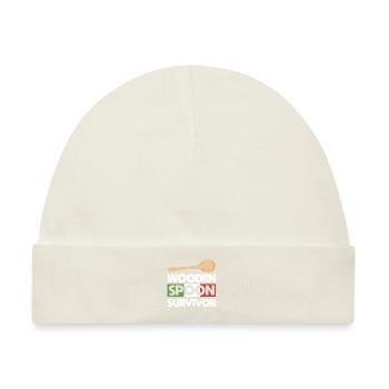 Wooden Spoon Survivor - Italian - Baby Premium Organic Mütze - Naturweiß - Vorne