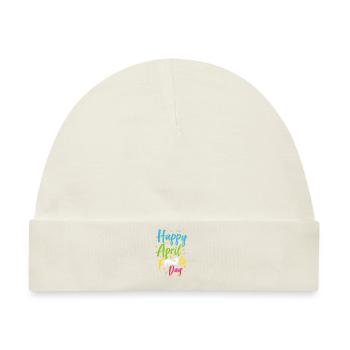 Froher Aprilscherz Tag Sarkastisch Witz April - Baby Premium Organic Mütze - Naturweiß - Vorne