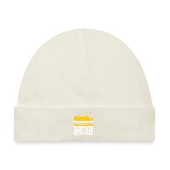 Bauarbeiten Beruf Bauarbeiter Geschenk - Baby Premium Organic Mütze - Naturweiß - Vorne