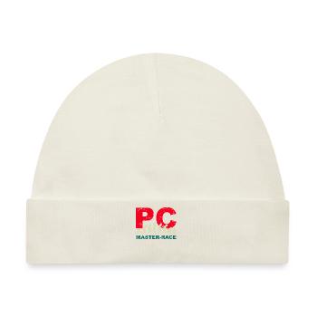 PC Master-race Funny Evolution Grafik für Gamer - Baby Premium Organic Mütze - Naturweiß - Vorne