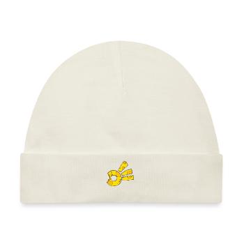 Käse Komet Symbol - Baby Premium Organic Mütze - Naturweiß - Vorne