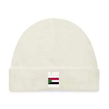 Sudan Flagge Spruch - Baby Premium Organic Mütze - Naturweiß - Vorne