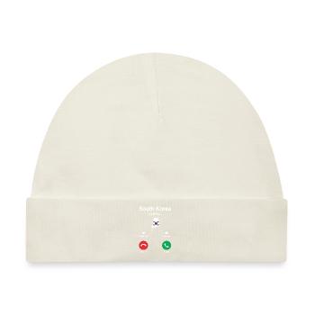 Abenteurer Südkorea Geschenk - Baby Premium Organic Mütze - Naturweiß - Vorne