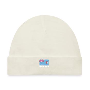Fiji Flagge Grunge Fiji Fahne - Baby Premium Organic Mütze - Naturweiß - Vorne