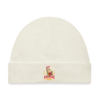 Mein Gott ist ein großartiger Gott. - Baby Premium Organic Mütze - Naturweiß - Vorne