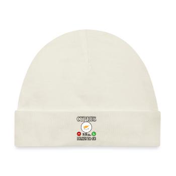 Zypern - Baby Premium Organic Mütze - Naturweiß - Vorne