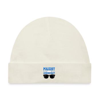 Polizist Polizei - Baby Premium Organic Mütze - Naturweiß - Vorne